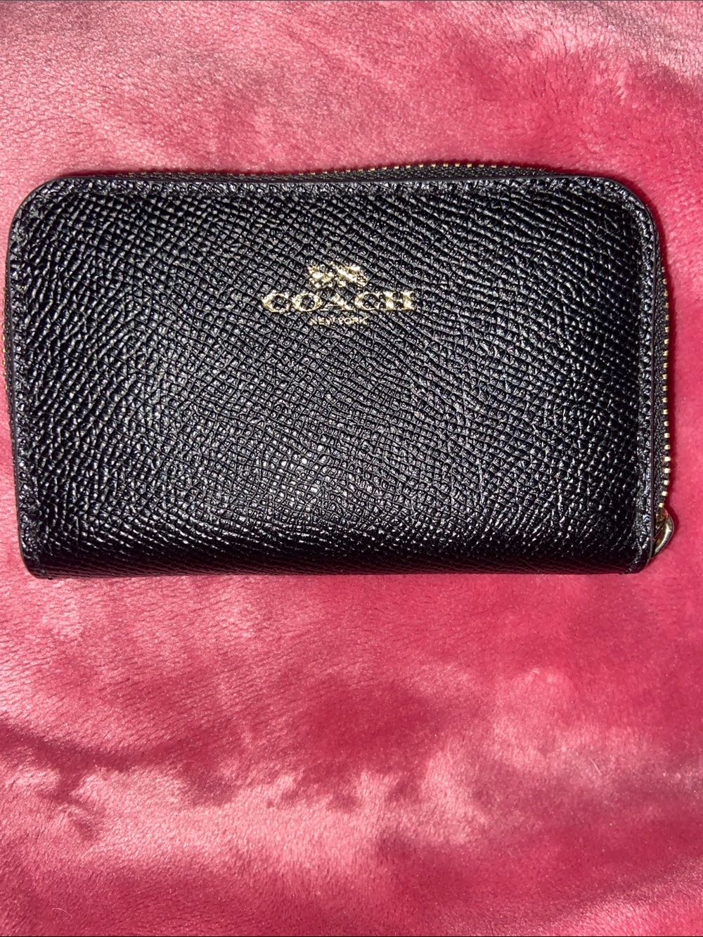 Coach Leather Expandable Card Holder EUC